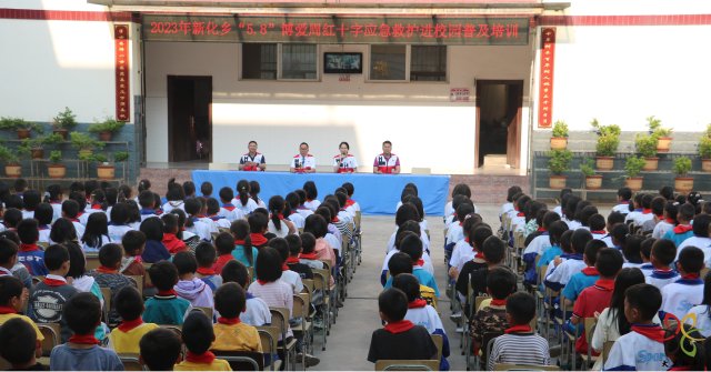 基层教育|新化乡小学开展红十字应急救护 知识公益培训
